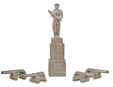The N Scale Architect 20048 Hero's Park Monument Metal Unpainted Kit