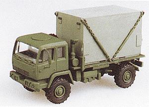 Trident Miniatures 90125 HO US M1079 2.5 Ton Single Axle Flatbed w/S-280 Shelter