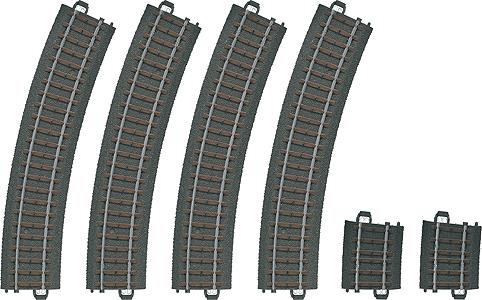 Marklin 20299 HO C Track Curved Track Set - 3-Rail (Set of 6)