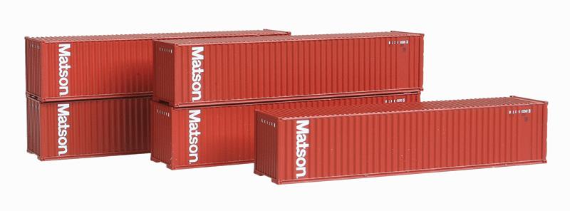 Deluxe Innovations 505081 N Matson 40' Dual Logo Panel Container (Pack of 5)