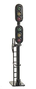 NJ International 2133 N Black D Type Multi Head Signal (3 Over 3)