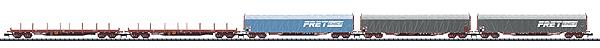 Trix 15476 N French National Railways SNCF Era VI 5-Car Freight Set