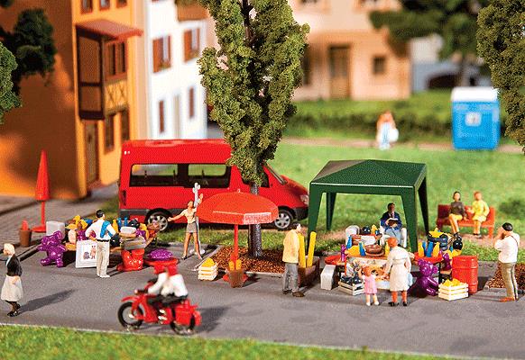 Faller 180619 Flea Market Set #2 - Kit (Plastic)