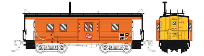 Fox Valley Models 91015 N MILW High-Window Rib-Side Caboose w/Oil Door #991825