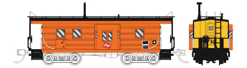 Fox Valley Models 91019 N MILW Low-Window Rib-Side Caboose w/Oil Door #991967