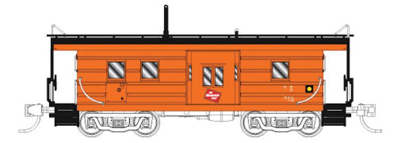 Fox Valley Models 91021 N MILW Low-Window Rib-Side Caboose w/Oil Door #02082