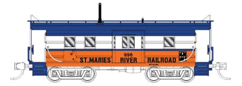 Fox Valley Models 91025 N STMA MILW High-Window Rib-Side Caboose w/Oil Door #995