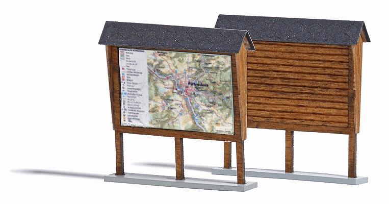 Busch 1495 Wood Information Board