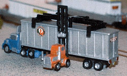 The N Scale Architect 30015 Z Truck Tractor and 40' Chassis (Pack of 2)