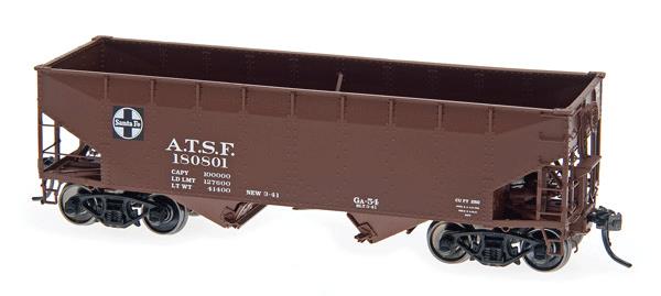 InterMountain 47150-01 HO ATSF AAR Alternate 2-Bay Open Top HopperCar #180801
