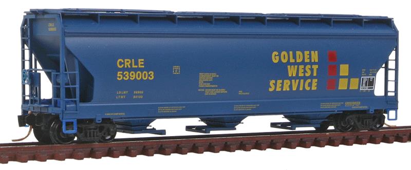 Micro-Trains 09400050 N Gold West Service 3-Bay ACF Covered Hopper #539003