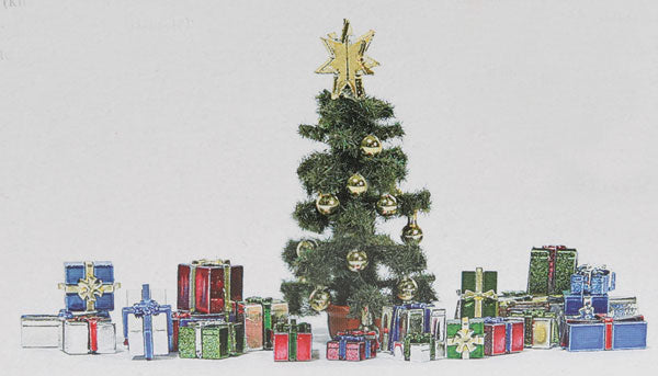 Busch 1140 Christmas Gift Set w/Tree