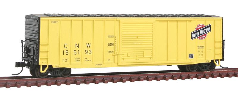 Atlas 50001296 CNW RTR ACF 50' Precision Design Rib-Side Boxcar #155193