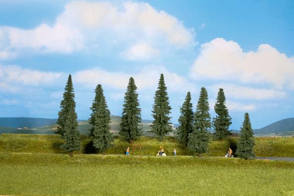 Noch 24240 HO/TT Standard Fir Trees 3.9"-5.5" (Pack of 10)