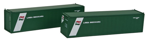 Con-Cor 0004-043015 N Linea Mexicana TMM 40'' Hi-Cube Container #1 (Pack of 2)