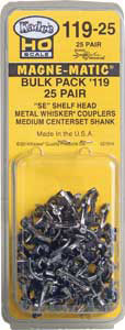 Kadee 11925 HO #119 SE Shelf Whisker(R) Scale Knuckle Couplers Kit