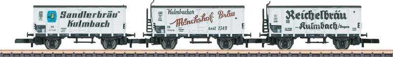 Marklin 86395 Z Kulmbacher Breweries Beer Reefer Car (Set of 3)