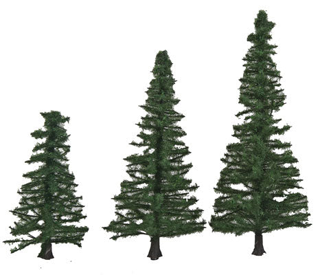 Walthers 949-1159 Pine Trees with Pin Base 1.56"-3.37" (Pack of 10)