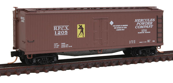 Micro-Trains 04900700 N Hercules Powder 40' Double Sheathed Wood Reefer #1205