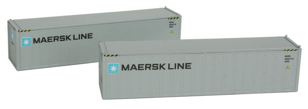 Con-Cor 0004-043020 N Maersk Line 40' Hi-Cube Container #2 (Pack of 2)