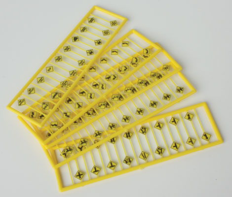 Tichy 2619 N Assorted Warning Signs 48 Different (Set of 90)