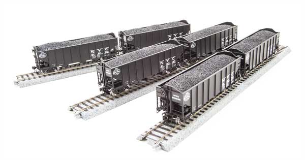 Broadway Limited 1792 HO New York Central Class H2a 3-Bay Hopper (6)