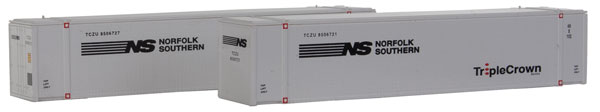 Con-Cor 0004-048029 N Norfolk Southern 48' Intermodal Container #1 (Pack of 2)