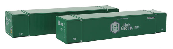 Con-Cor 0004-453038 N Hub Group Monon 53' Rivet-Side Container #2 (Pack of 2)