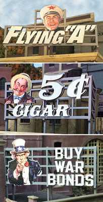 Bar Mills 240 Classic Billboard 3 Large for HO & O Kit Set 1
