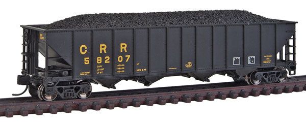 Trainworx Inc 2414-41 N Clinchfield 100-Ton Quad Hopper w/Coal Load #58207