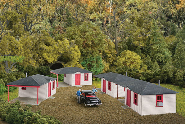 Walthers 933-3482 HO Motel Cabin 4-Pack Building Kit