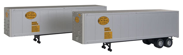 Walthers 949-2309 HO New York Central 40' Trailer 2-Pack - Assembled