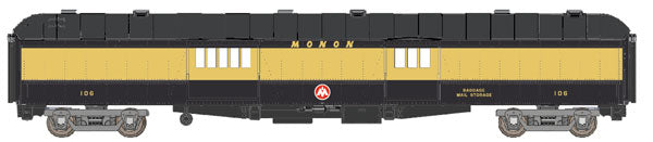Wheels of Time 300 N Scale 70' Heavyweight Baggage-Express w/Arched Roof