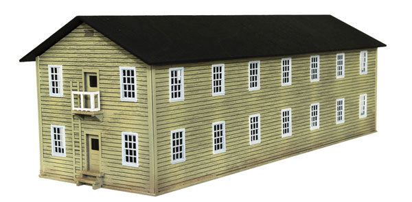 Micro Trains 49990972 N Military Two-Story Military Barracks Laser-Cut Wood Kit
