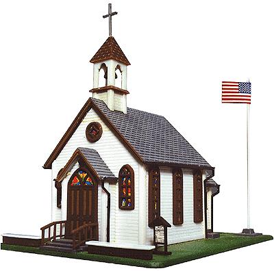 Life Like 7464 N Scale Rural Chapel Building Kit