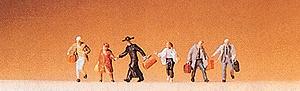 Preiser 88526 Z Hurrying Passenger Figures (Set of 6)