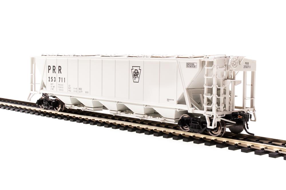 Broadway Limited 1884 HO PRR H32 5-Bay Covered Hopper Set A (Pack of 4)
