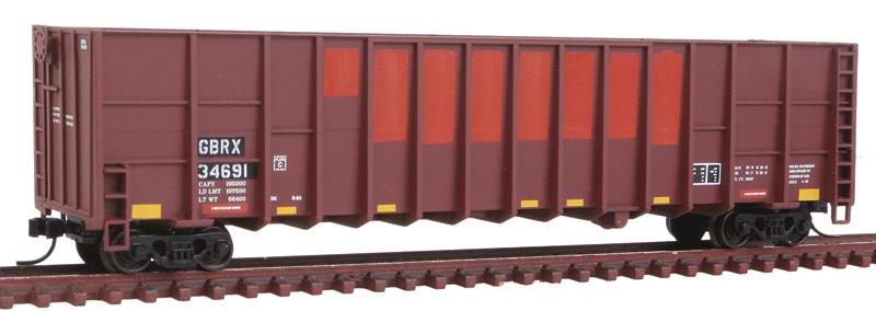Gunderson Deep-Rib Wood Chip Gondola - Ready to Run