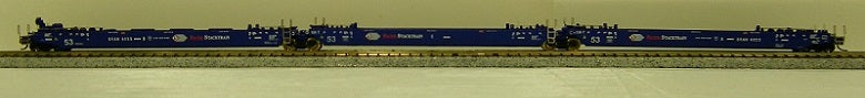 Deluxe Innovations 350401 N Pacer Maxi-Stack IV 3-Unit Intermodal Well Car Set