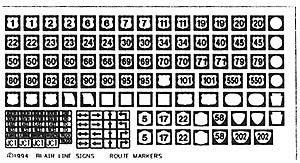 Blair Line 108 HO Scale US Highway Route Markers