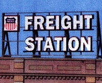 Blair Line 1503 Z, N, HO Freight Station Laser-Cut Wood Billboard Kit