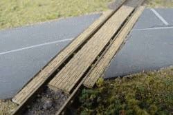 GCLaser 11271 HO Straight Grade Crossing Fits Code 83 & 100 Rail Kit (Pack of 2)