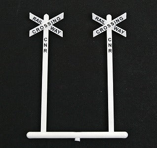 Tichy 8180 HO Canadian-Style Railroad Crossbuck Warning Sign (10)