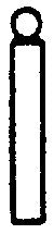 Grandt Line 5228 HO 1/16" x 1/2" Newel Posts with Ball Top (Pack of 8)