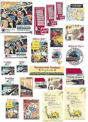 JL Innovative Design 408 HO Railroad Advertising Signs 1940-1960 (Pack of 45)