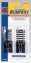 Life Like 8628 HO Code 100 Lighted Bumpers pkg(2)