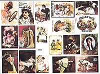 B.T.S. 20906 HO Color Poster Set Turn of the Century Women