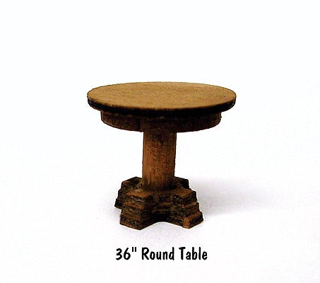 B.T.S. 23021 HO 36 91.4cm Round Table Laser-Cut Wood Kit (Pack of 4)