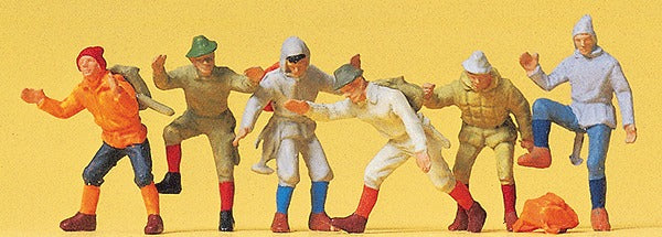 Preiser 14082 HO Mountain Climbers Figures (Set of 6)