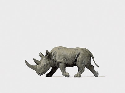 Preiser 29522 HO Animals - African Rhinoceros Figure #2
